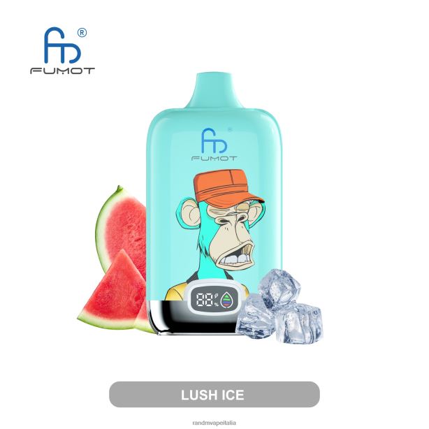 ghiaccio rigoglioso Fumot Original RandM Digital Box Dispositivo di vaporizzazione con batteria 12000 e display a liquido X0ZJZ7 - RandM vape Milano