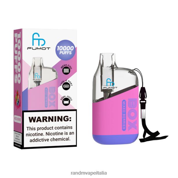 anguria alla fragola Fumot Original RandM Tornado Box Dispositivo di vaporizzazione per il controllo del flusso d\'aria 10000 1pz X0ZJZ93 - RandM tornado Italia