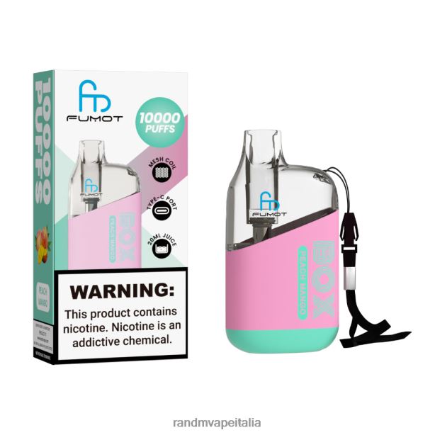anguria alla fragola Fumot Original RandM Tornado Box Dispositivo di vaporizzazione per il controllo del flusso d\'aria 10000 1pz X0ZJZ93 - RandM tornado Italia