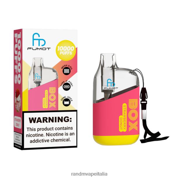 anguria alla fragola Fumot Original RandM Tornado Box Dispositivo di vaporizzazione per il controllo del flusso d\'aria 10000 1pz X0ZJZ93 - RandM tornado Italia