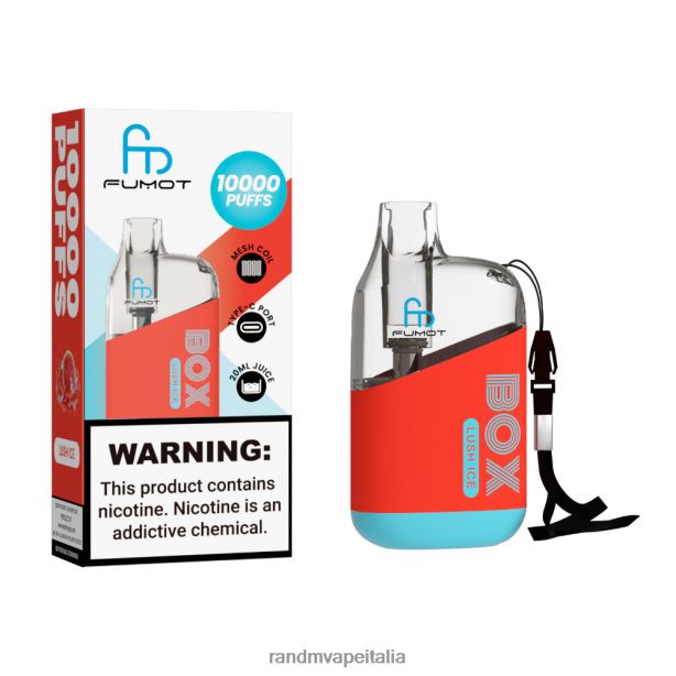 anguria alla fragola Fumot Original RandM Tornado Box Dispositivo di vaporizzazione per il controllo del flusso d\'aria 10000 1pz X0ZJZ93 - RandM tornado Italia