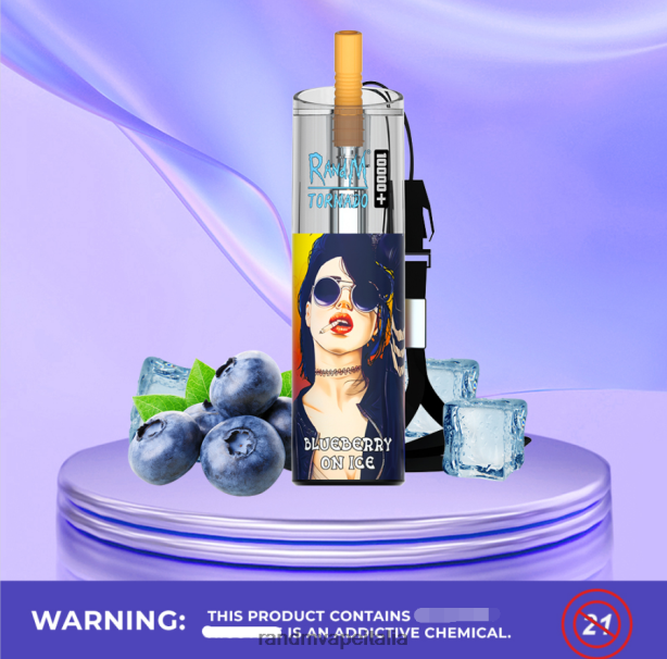 mango alla pesca RandM Tornado Dispositivo di vaporizzazione per il controllo del flusso d\'aria da 10000 plus 1 pz X0ZJZ85 - RandM tornado prezzo