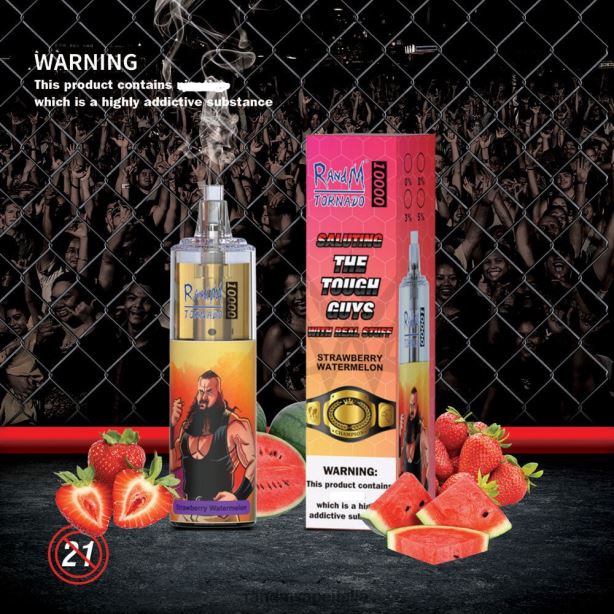 anguria alla fragola RandM Tornado Dispositivo di vaporizzazione per il controllo del flusso d'aria 10000 1pz X0ZJZ108 - RandM tornado gusti