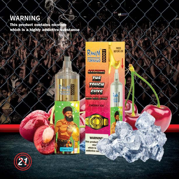 gelato alla ciliegia RandM Tornado Dispositivo di vaporizzazione per il controllo del flusso d'aria 10000 1pz X0ZJZ124 - RandM vape Italia