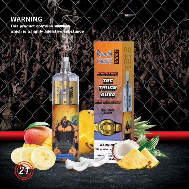 ghiaccio al lampone e pesca RandM Tornado Dispositivo di vaporizzazione per il controllo del flusso d\'aria 10000 1pz X0ZJZ119 - RandM tornado shop