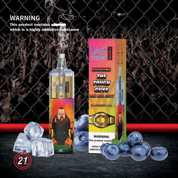 ghiaccio al mirtillo RandM Tornado Dispositivo di vaporizzazione per il controllo del flusso d'aria 10000 1pz X0ZJZ104 - RandM vape Italia