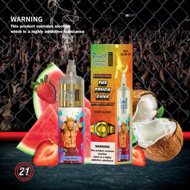 sangue di tigre RandM Tornado Dispositivo di vaporizzazione per il controllo del flusso d'aria 10000 1pz X0ZJZ115 - RandM tornado prezzo
