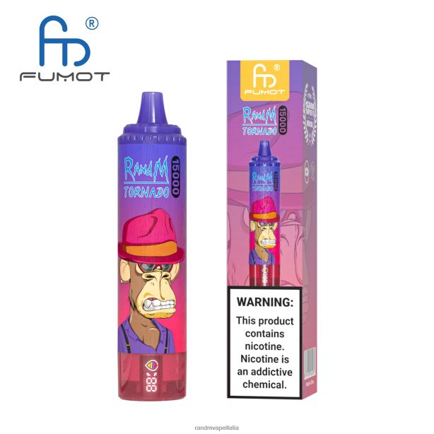 Cola alla ciliegia Fumot RandM Tornado Dispositivo di svapo 15000 con batteria e display ejuice versione 3 X0ZJZ50 - RandM shop discount