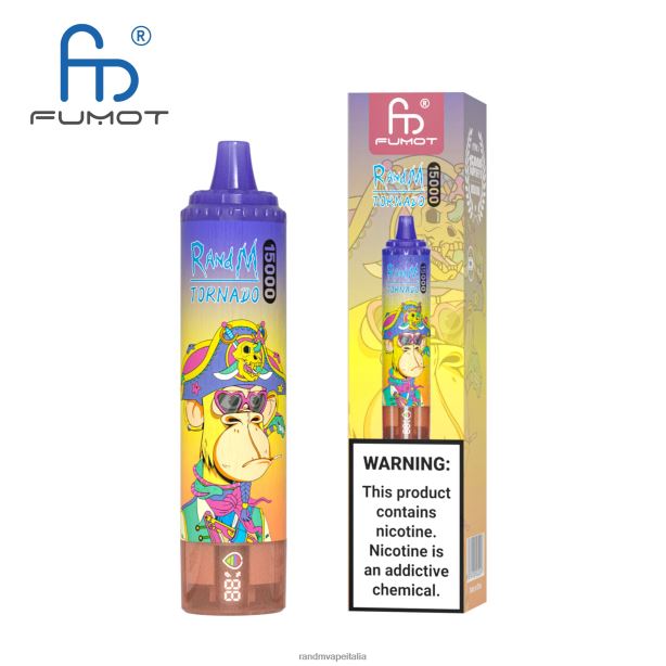 ghiaccio all\'ananas Fumot RandM Tornado Dispositivo di svapo 15000 con batteria e display ejuice versione 1 X0ZJZ23 - RandM tornado Italia