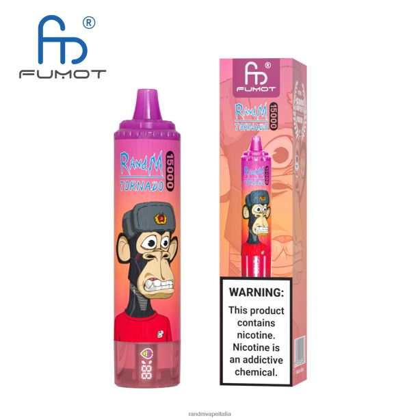 ghiaccio all\'ananas Fumot RandM Tornado Dispositivo di svapo 15000 con batteria e display ejuice versione 1 X0ZJZ23 - RandM tornado Italia