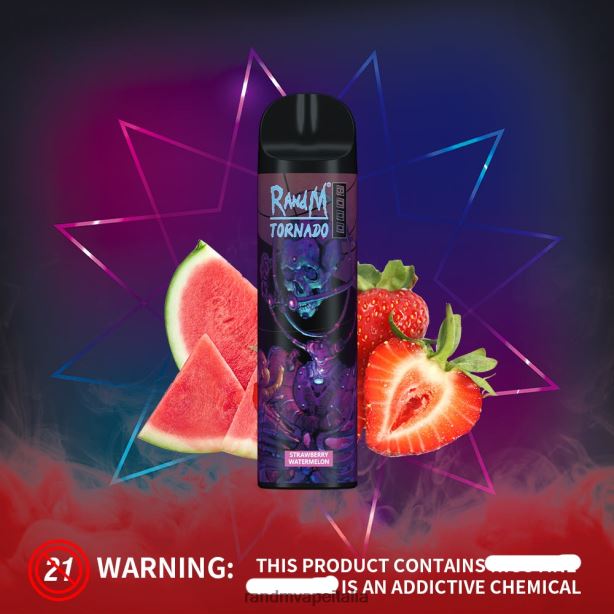 anguria alla fragola RandM Tornado Dispositivo di controllo del flusso d'aria 8000 1pz X0ZJZ238 - RandM tornado gusti