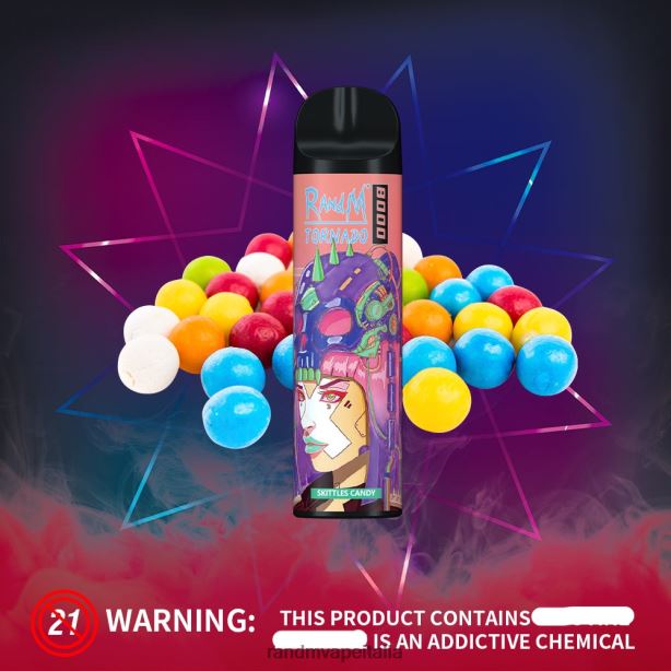 caramelle ai birilli RandM Tornado Dispositivo di controllo del flusso d'aria 8000 1pz X0ZJZ242 - RandM shop vape