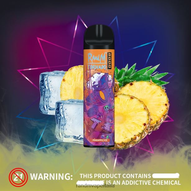 ghiaccio al melone RandM Tornado Dispositivo di controllo del flusso d\'aria 8000 1pz X0ZJZ244 - RandM vape Italia