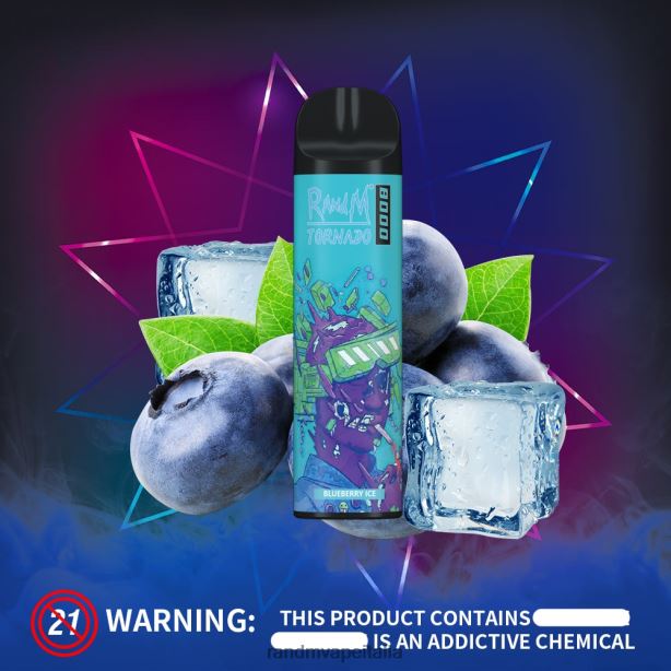 ghiaccio al melone RandM Tornado Dispositivo di controllo del flusso d\'aria 8000 1pz X0ZJZ244 - RandM vape Italia