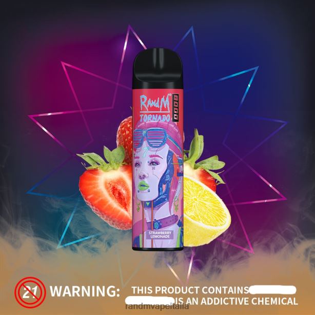 limonata alla fragola RandM Tornado Dispositivo di controllo del flusso d\'aria 8000 1pz X0ZJZ239 - RandM tornado shop