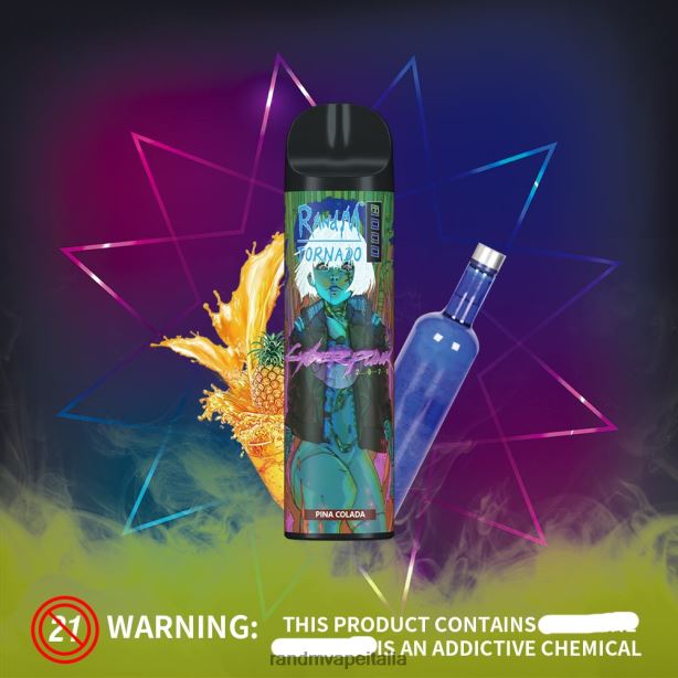 mango alla pesca RandM Tornado Dispositivo di controllo del flusso d\'aria 8000 1pz X0ZJZ251 - Fumot RandM vape