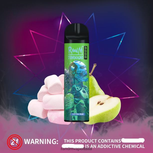 mango alla pesca RandM Tornado Dispositivo di controllo del flusso d\'aria 8000 1pz X0ZJZ251 - Fumot RandM vape