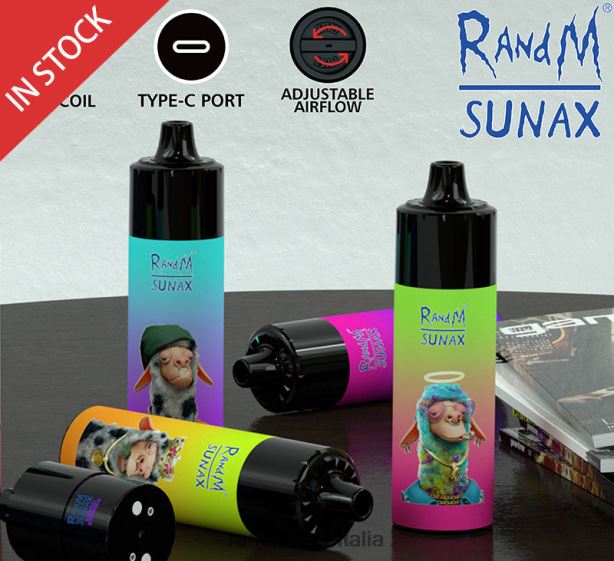 gelato al pompelmo RandM Sunax Dispositivo di vaporizzazione sostituibile con pod di controllo del flusso d\'aria 21000 1 pz X0ZJZ275 - RandM tornado prezzo