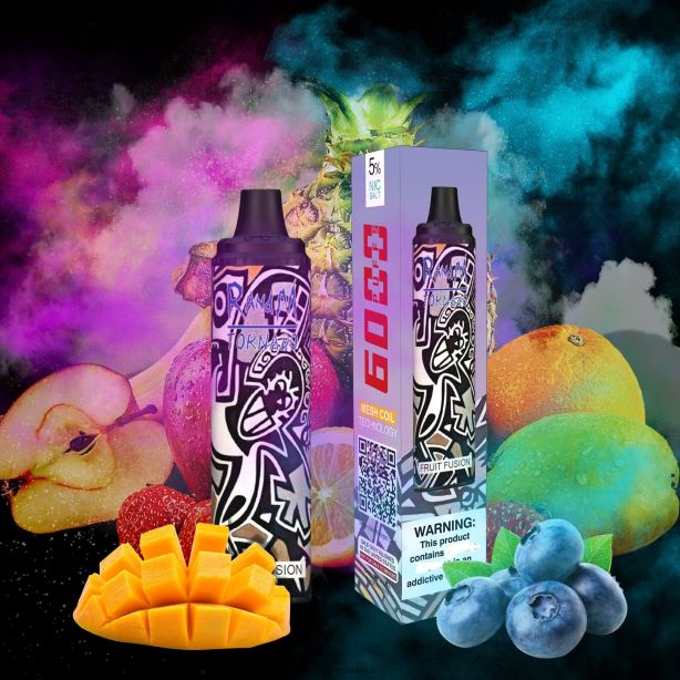 aranciata RandM Tornado Dispositivo pod vape con controllo del flusso d\'aria 6000 1pz X0ZJZ287 - RandM vape Milano