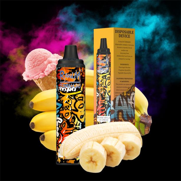 gelato alla banana e vaniglia