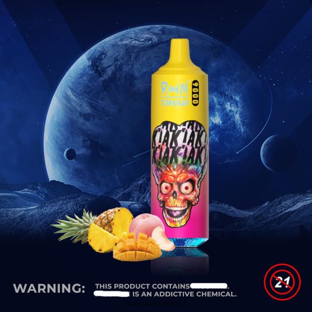 ananas mango color pesca RandM Tornado Dispositivo pod vape 9000 1pz versione 1 X0ZJZ133 - RandM tornado Italia