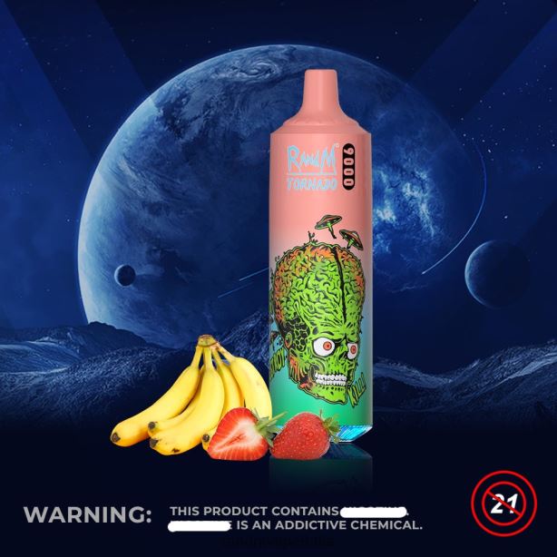 banane alla fragola RandM Tornado Dispositivo pod vape 9000 1pz versione 1 X0ZJZ134 - RandM vape Italia
