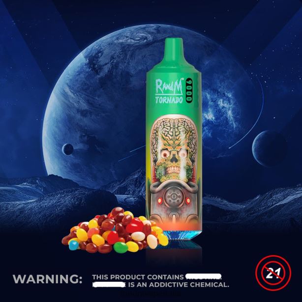 caramelle arcobaleno RandM Tornado Dispositivo pod vape 9000 1pz versione 1 X0ZJZ131 - Fumot RandM vape