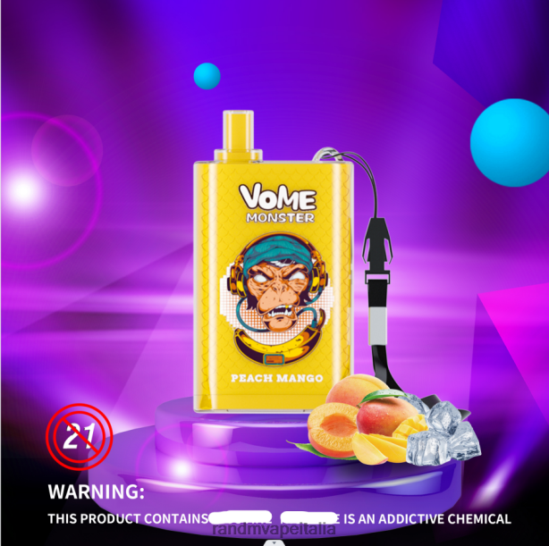 Frutti di bosco RandM Vome Monster Dispositivo pod vape per controllo del flusso d\'aria 10000 1pz X0ZJZ278 - RandM tornado gusti