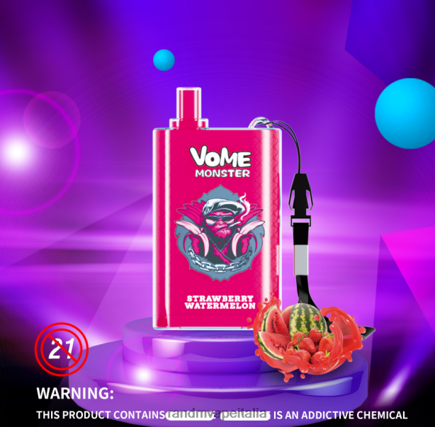 ghiaccio rigoglioso RandM Vome Monster Dispositivo pod vape per controllo del flusso d\'aria 10000 1pz X0ZJZ277 - RandM vape Milano