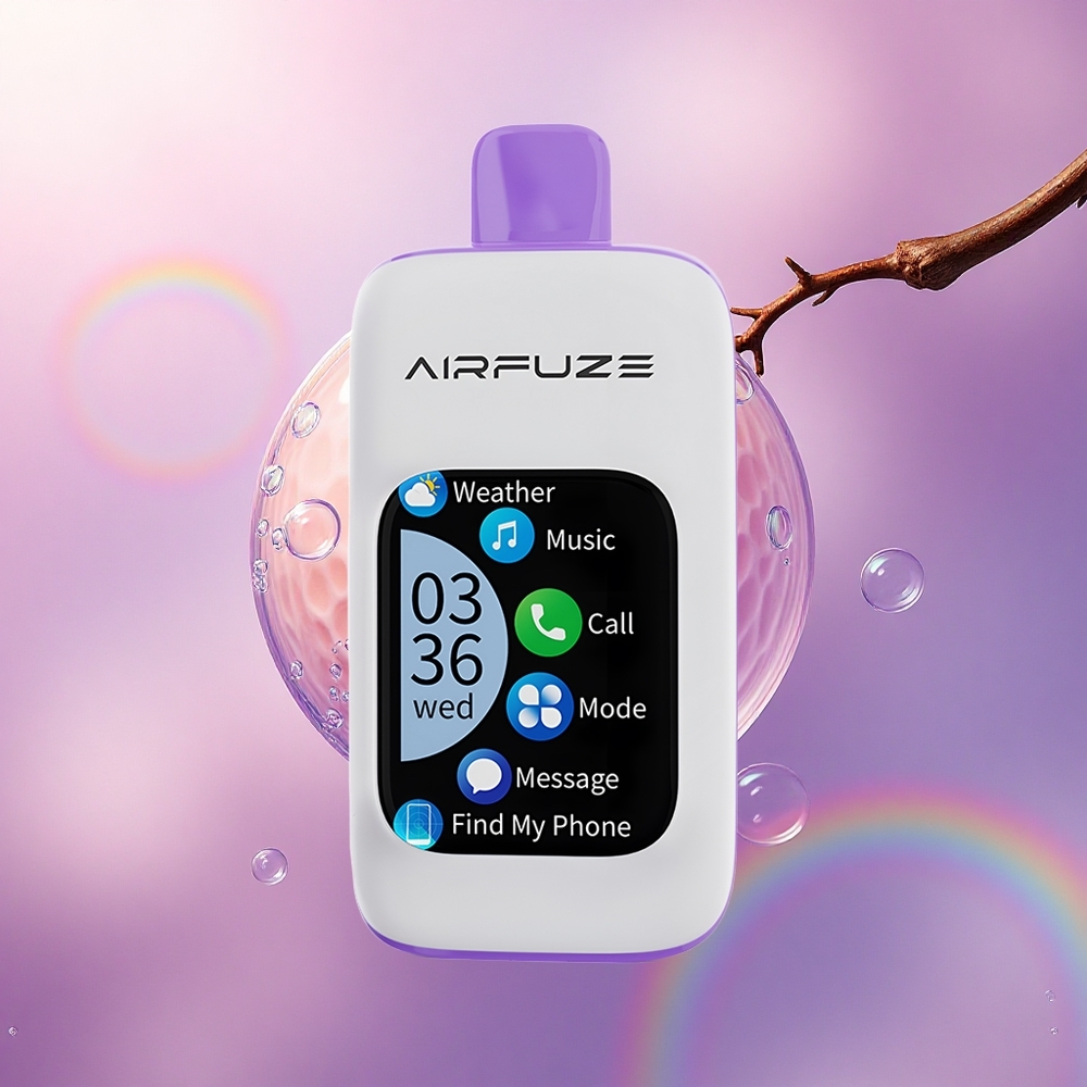 AirFuze Smart 30000 Puffs Esplosione d'Uva con Schermo TFT 2.01 e Nicotina al 5%