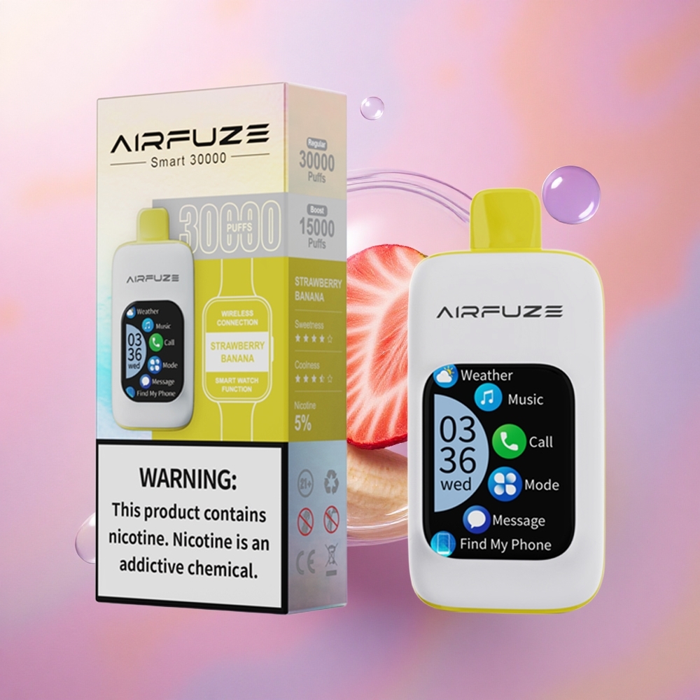 AirFuze Smart 30000 Puffs Fragola Banana 5% Nicotina 900mAh