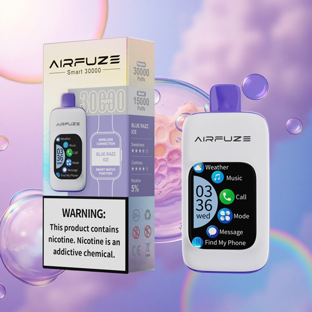 AirFuze Smart 30000 Puffs Ghiaccio Lampone Blu 5% Nicotina 900mAh
