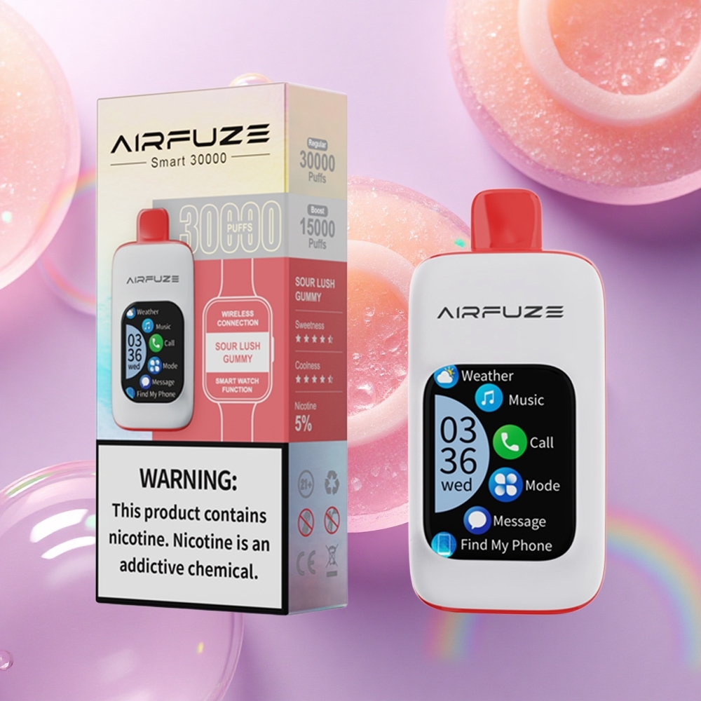AirFuze Smart 30000 Puffs Gommoso Lussureggiante Acido con Schermo TFT 2.01 e 900mAh