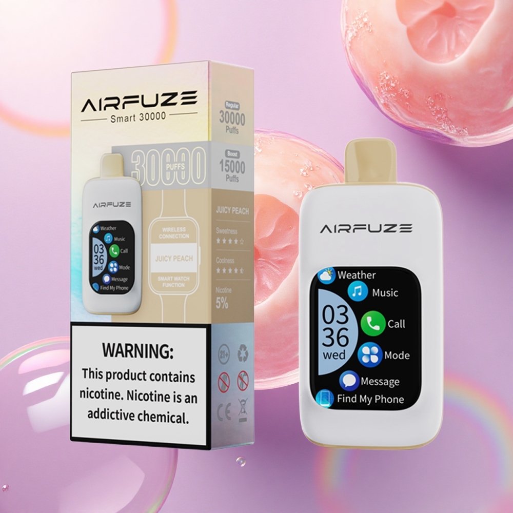 AirFuze Smart 30000 Puffs Pesca Succosa Display 2.01\'\' Nicotina 5% 900mAh