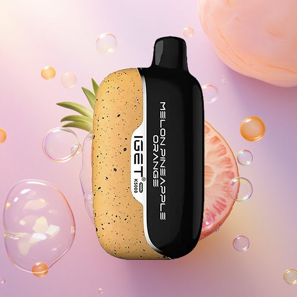 IGET Moon K5000 Puffs Melone Ananas Arancia 81.5g PC Mesh 1.35 Ohm