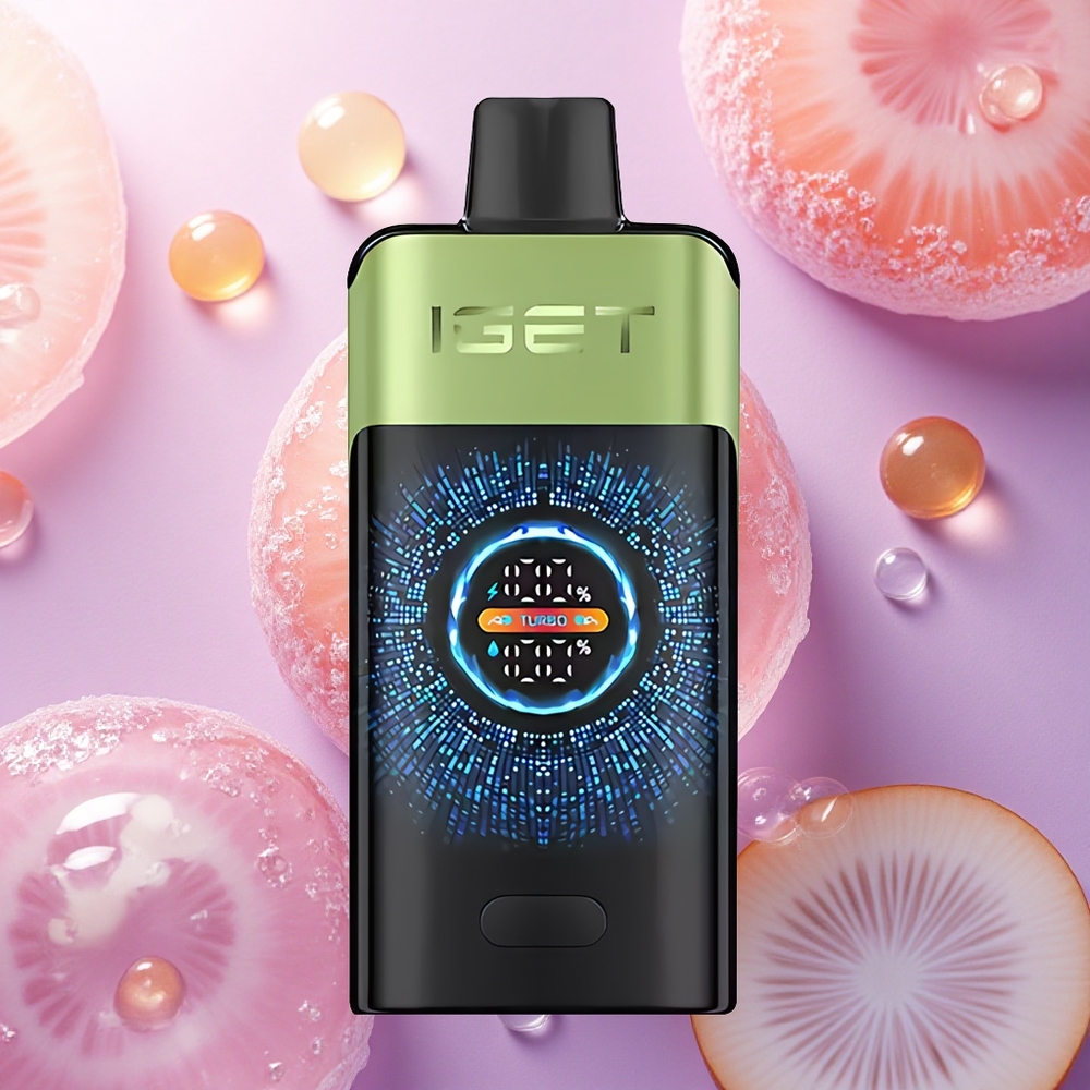 IGET ONE 12000 Puffs Fragola Kiwi Ghiaccio con Batteria 2700 mAh e Schermo Curvo