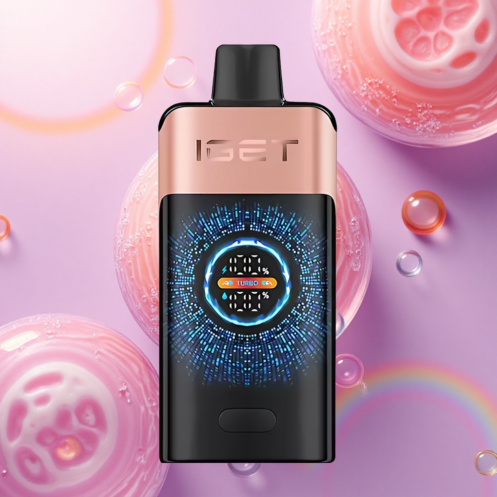 IGET ONE 12000 Puffs Fragola Lampone 2700 mAh Curvo Schermo