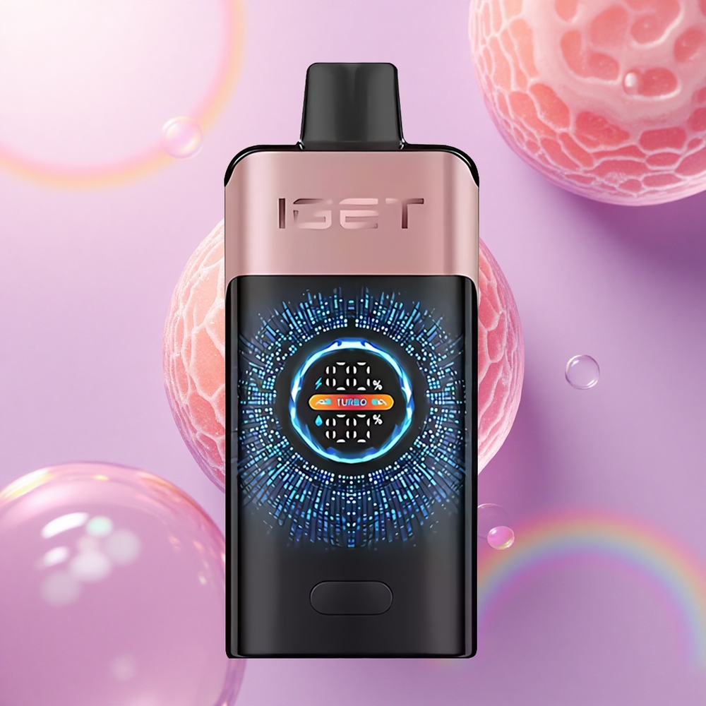 IGET ONE 12000 Puffs Fragola Vape Curvo Grande Schermo 2700 mAh