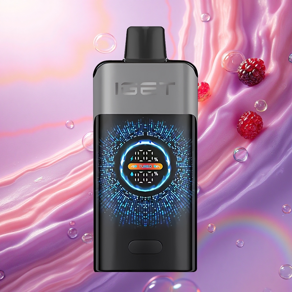 IGET ONE 12000 Puffs Mora Ciliegia Melograno con Schermo Curvo Grande e Batteria 2700 mAh