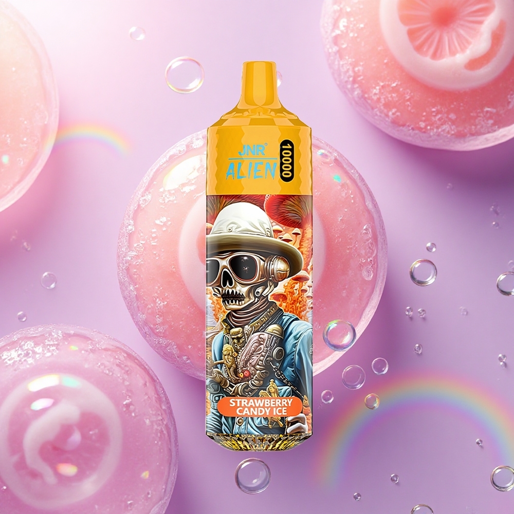 JNR Alien 10000 Fragola Caramello Ghiaccio con 850mAh e 20ml E-liquid