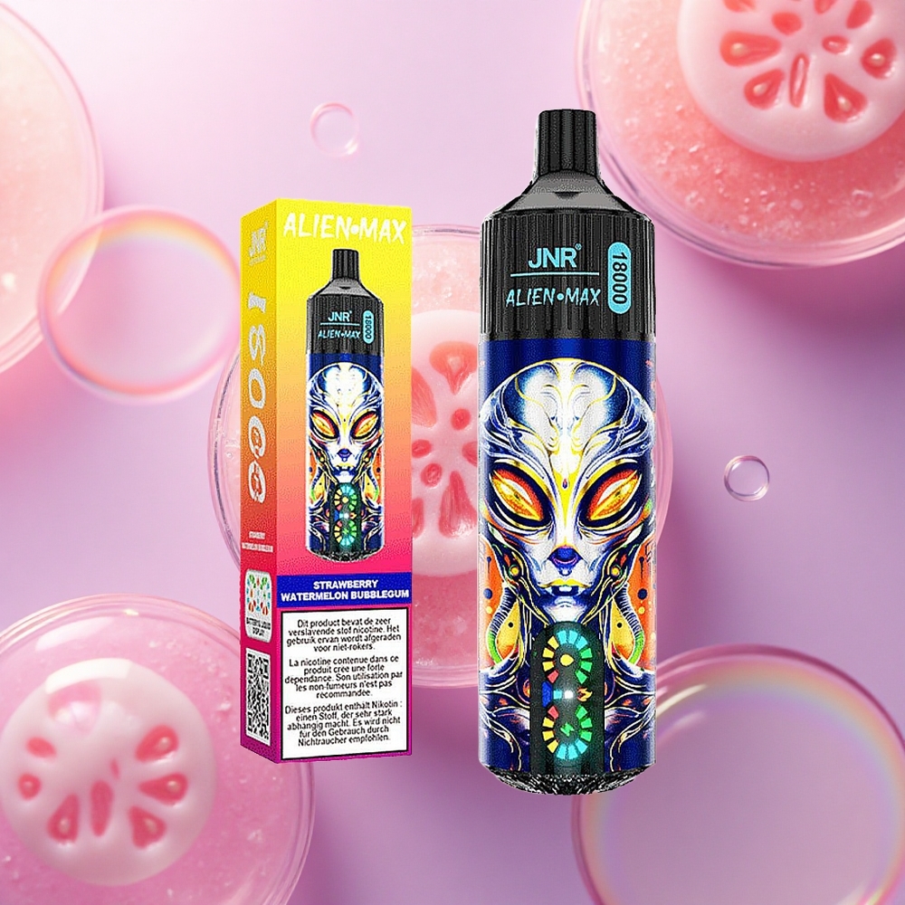 JNR Alien Max 18000 Fragola Anguria Bubblegum Dual Mesh 850mAh 28ml