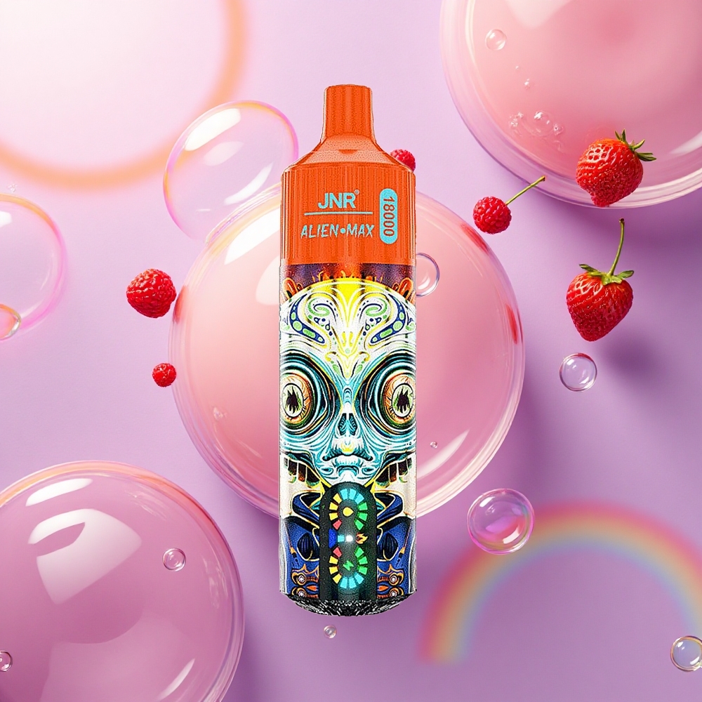 JNR Alien Max 18000 Fragola Lampone Ciliegia con Display LED e 850mAh