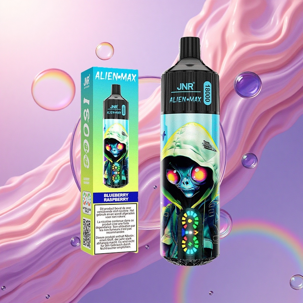 JNR Alien Max 18000 Mirtillo Lampone 850mAh Dual Mesh