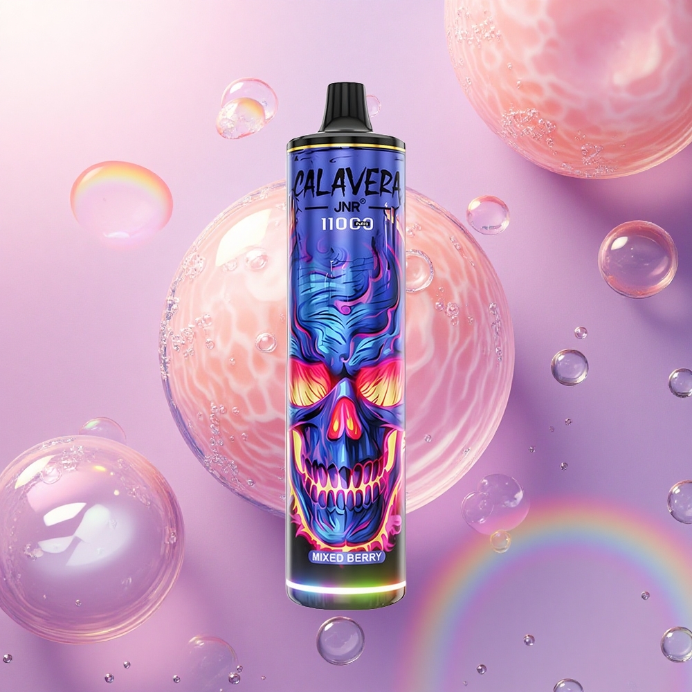 JNR Calavera 11000 Misto di Bacche con Batteria 850 mAh e Nicotina 0%,2%,5%