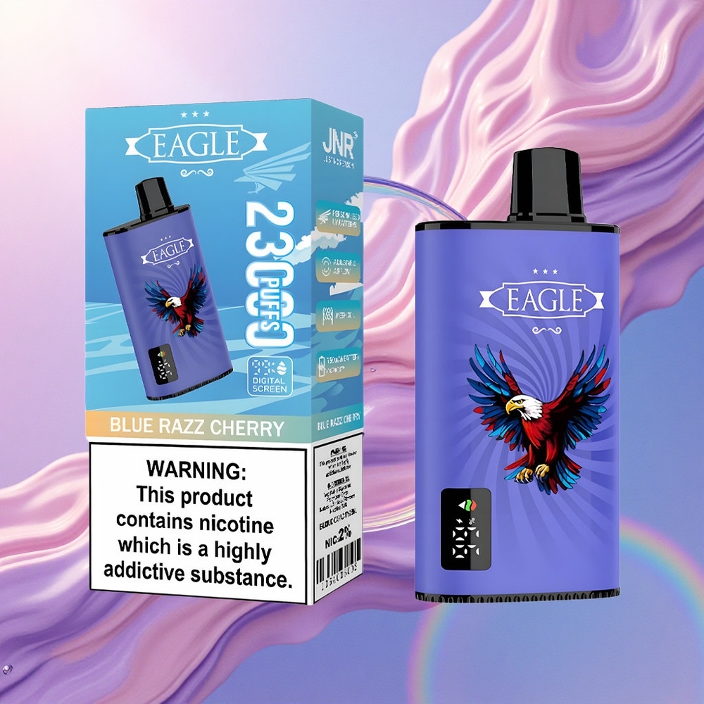 JNR EAGLE Smart 23000 Azzurro Lampone Ciliegia con Schermo Digitale e 750mAh