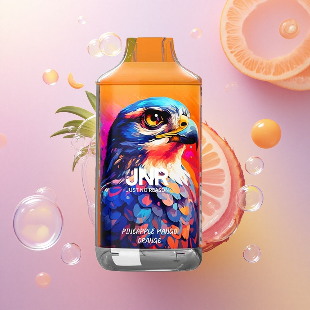 JNR Falcon 16000 Ananas Mango Arancia 850mAh 22ml Dual Mesh 0% Nicotine