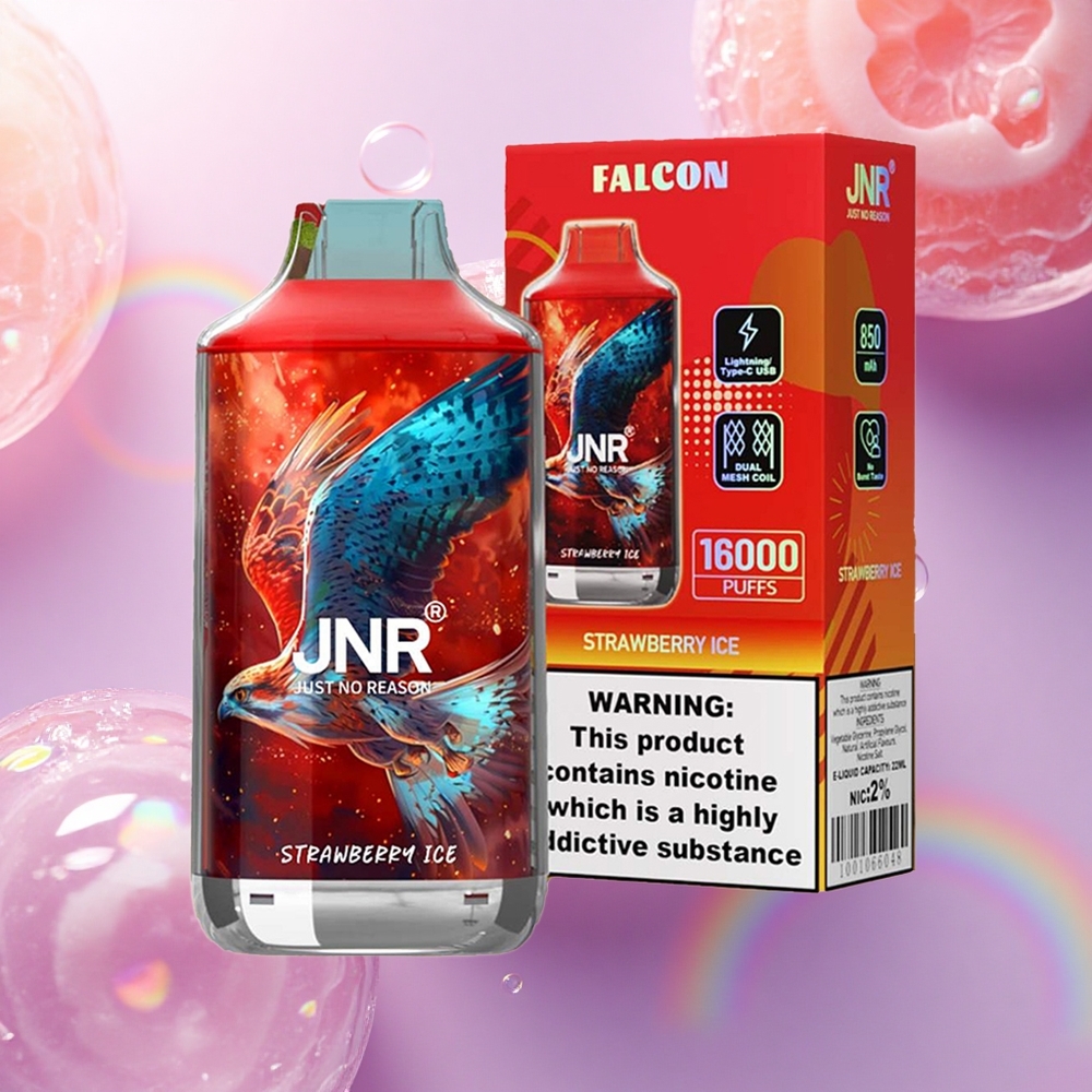 JNR Falcon 16000 Fragola Ghiaccio 22ml 850mAh Dual Mesh