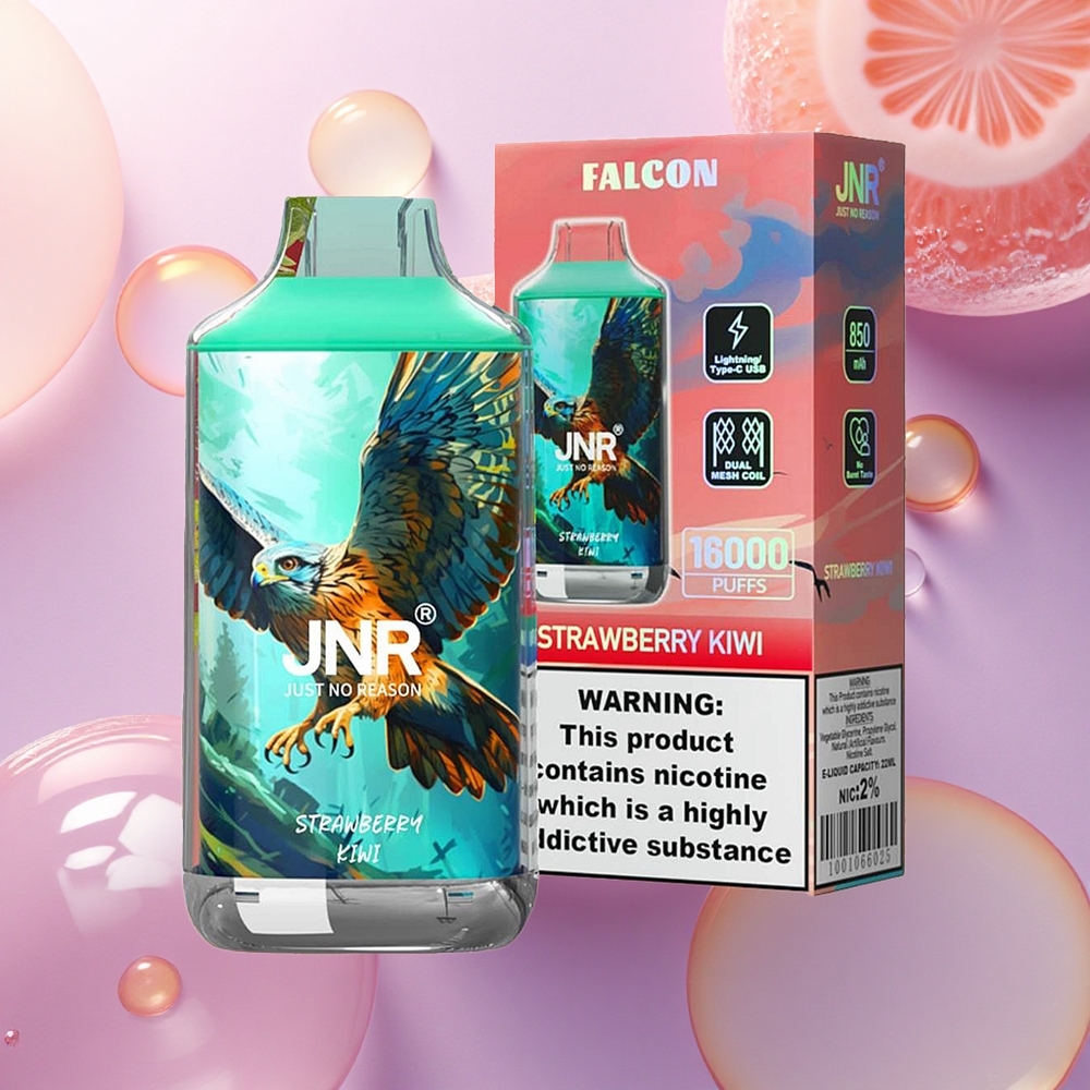 JNR Falcon 16000 Fragola Kiwi 850mAh 22ml Dual Mesh