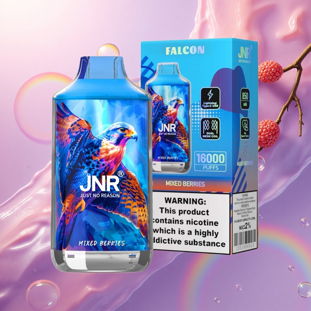 JNR Falcon 16000 Frutta Mista Dual Mesh 22ml 2% Nicotina