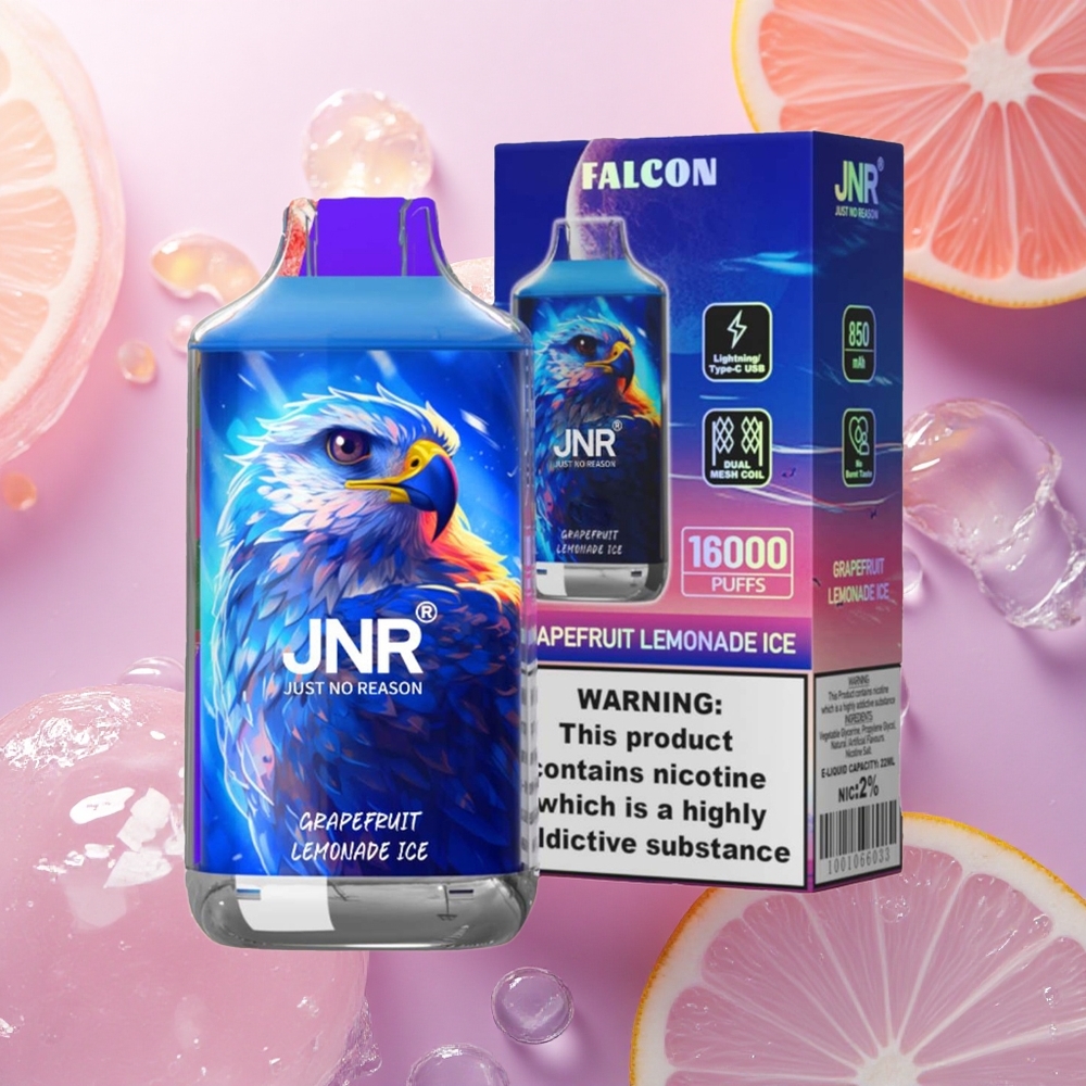 JNR Falcon 16000 Gelatina al Pompelmo Limonata con 850 mAh e Nicotina 0%/2%